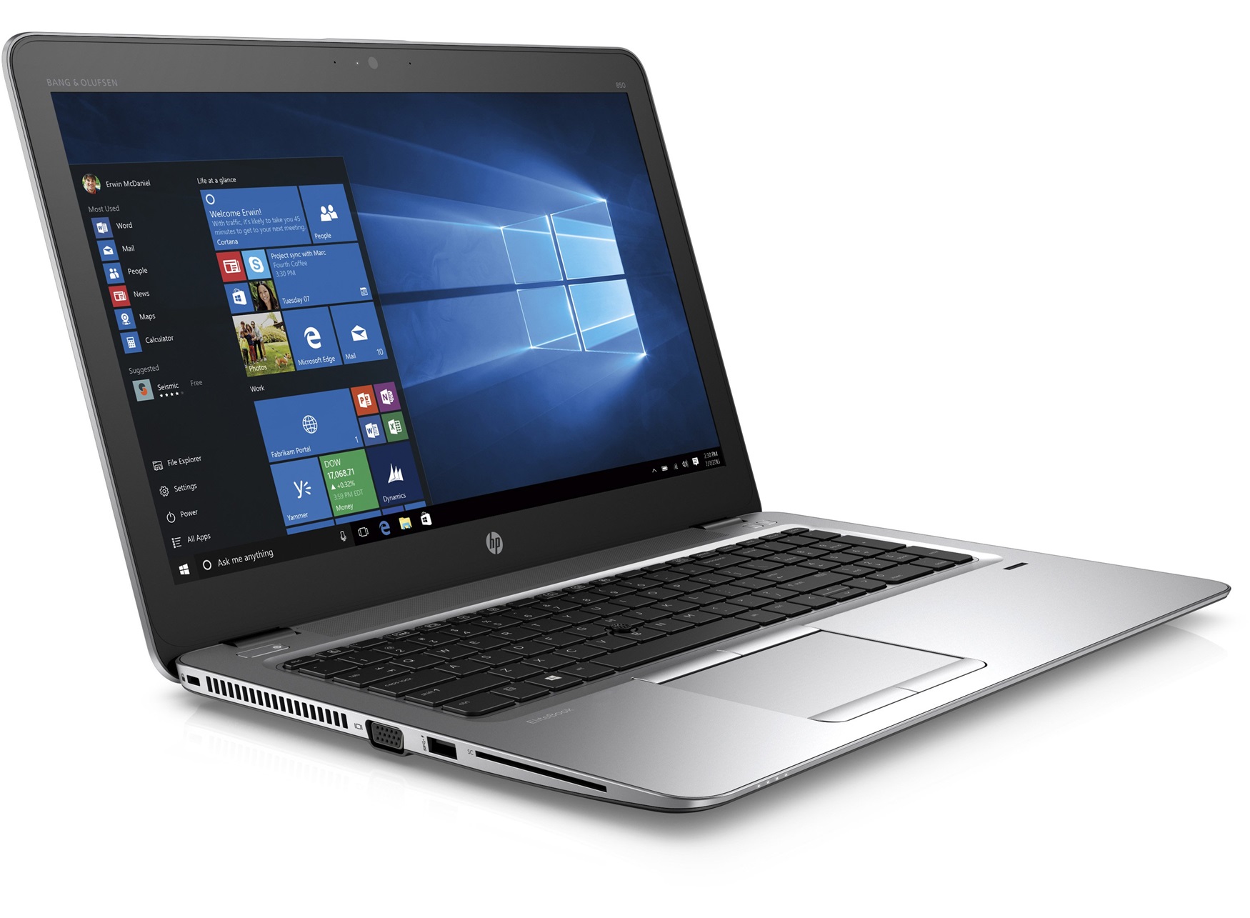 Portátil HP EliteBook 850 G3 GRADO B tecl. num. con bateria nueva